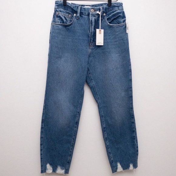 Good American good vintage jagged hem jeans - Picture 3 of 10